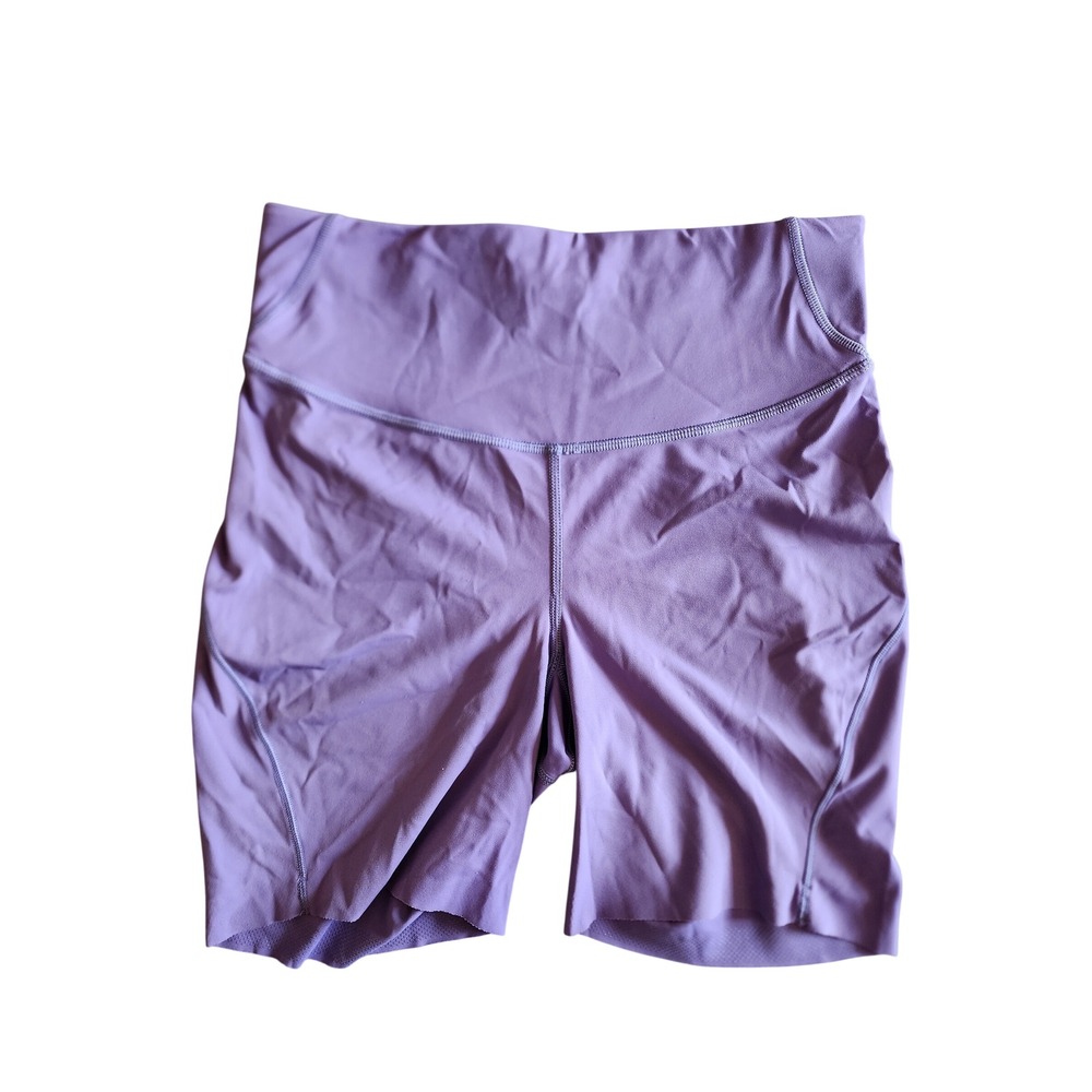 Lululemon Base Pace High-Rise Short 6" Purple Nulux Running Biker Size 6